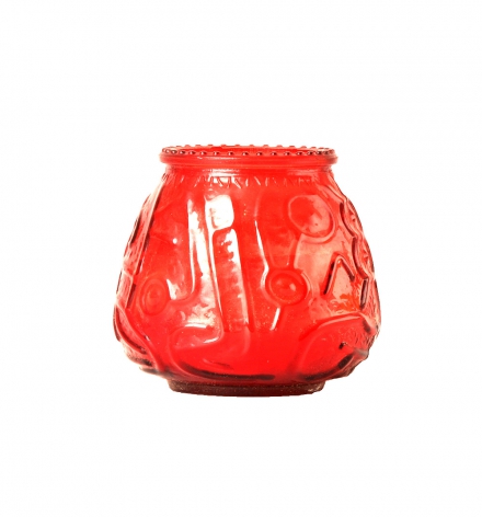 Glass  vase  D9.5H9.5