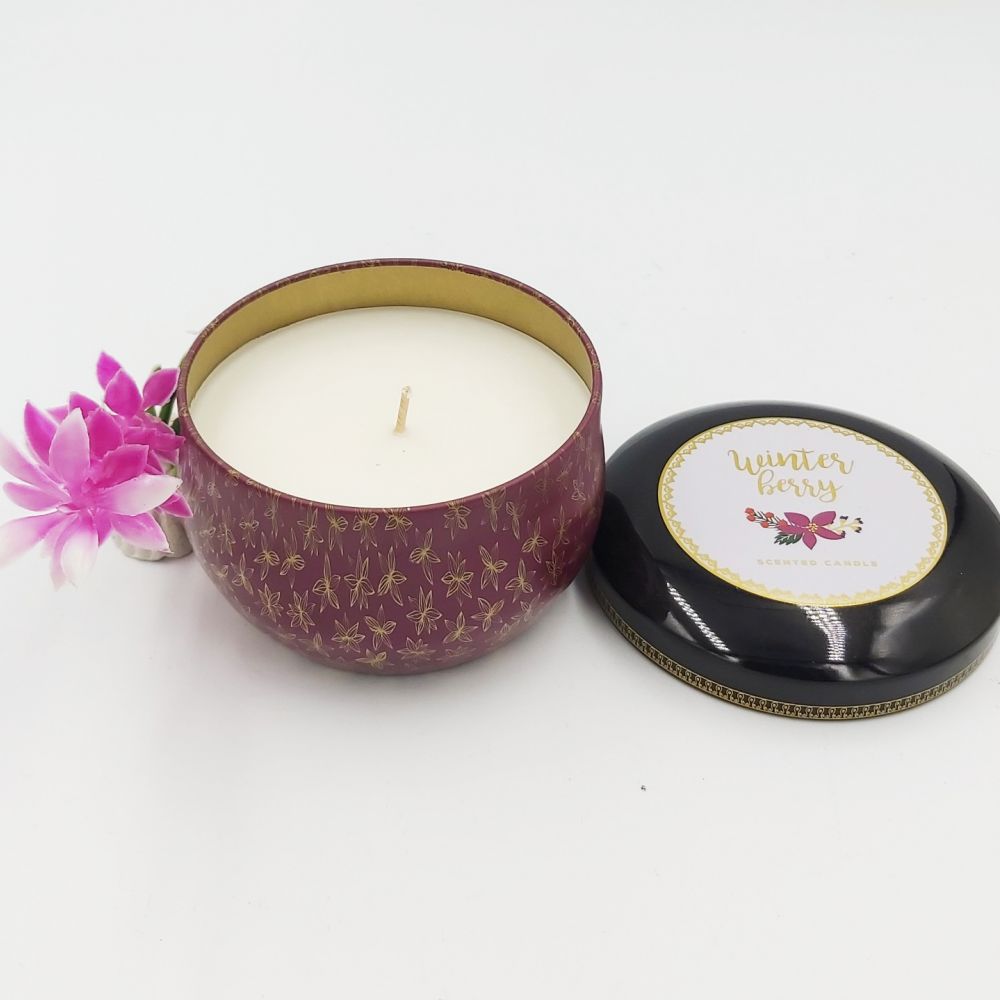 Tin can Candle D9.4H6.1